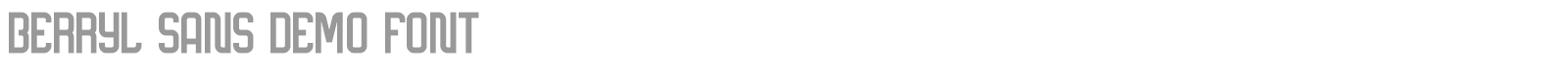 Berryl Sans font preview